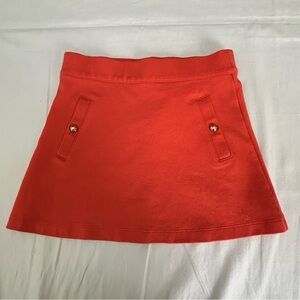 Janie and Jack Girl's Ponte Skirt Size 4‎ Color Pretty Pumpkin Orange Cotton